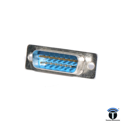 DB CONNECTOR 15PIN MALE 2LINE