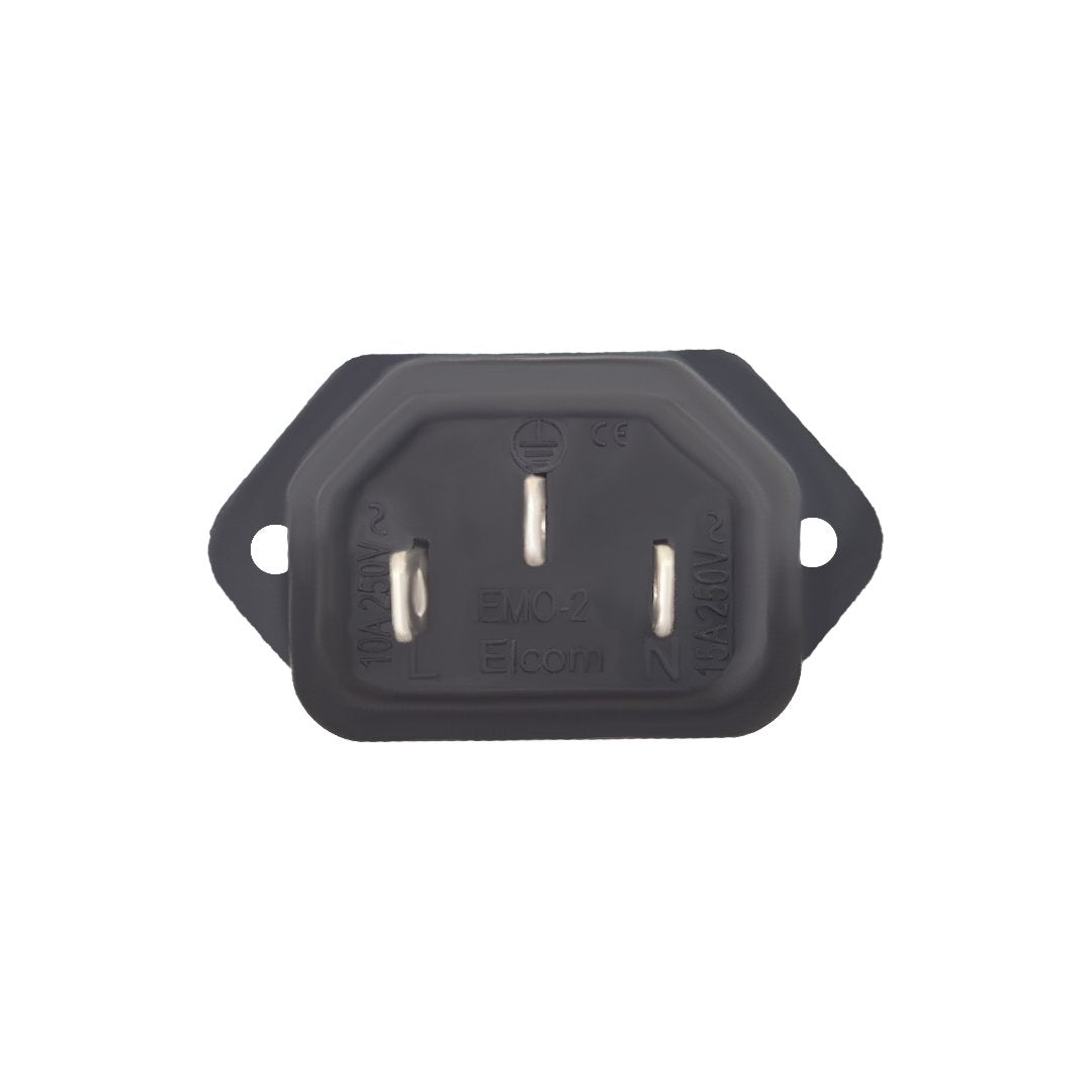 Elcom Input Socket ELCOM 10A 250VAC Power Socket EMO-21 – TOMSON ELECTRONICS