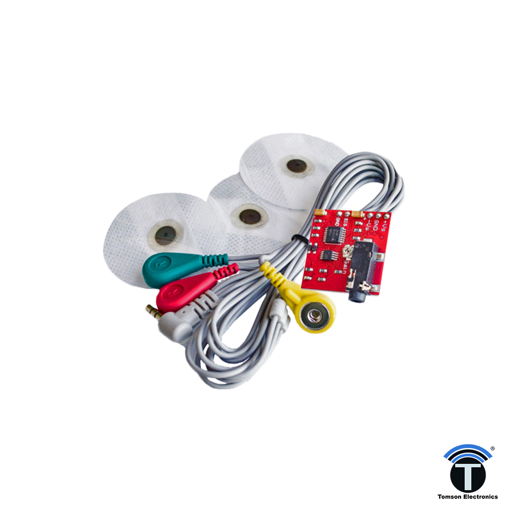 EMG Sensor Module With Electrodes – TOMSON ELECTRONICS