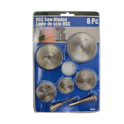 HSS Mini Circular Saw blades 8 Pieces Set