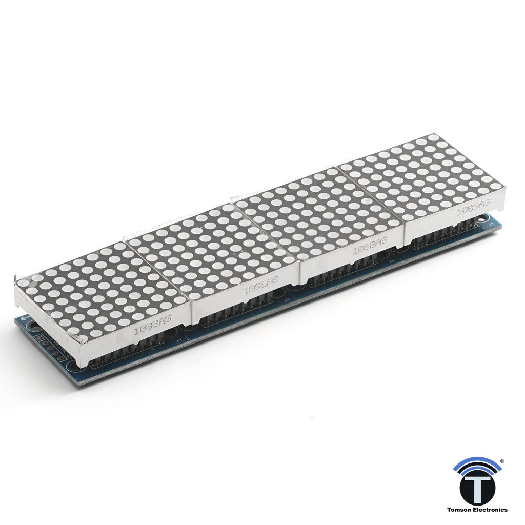 MAX 7219 LED DOT MATRIX 4 IN 1 DISPLAY MODULE – TOMSON ELECTRONICS