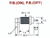 Calonix Push-On Switch PBS-1