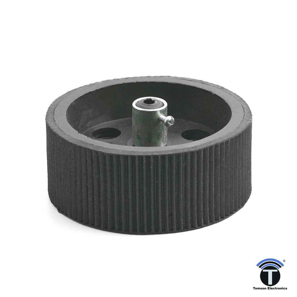 Robot wheel Black 10CM X 4CM