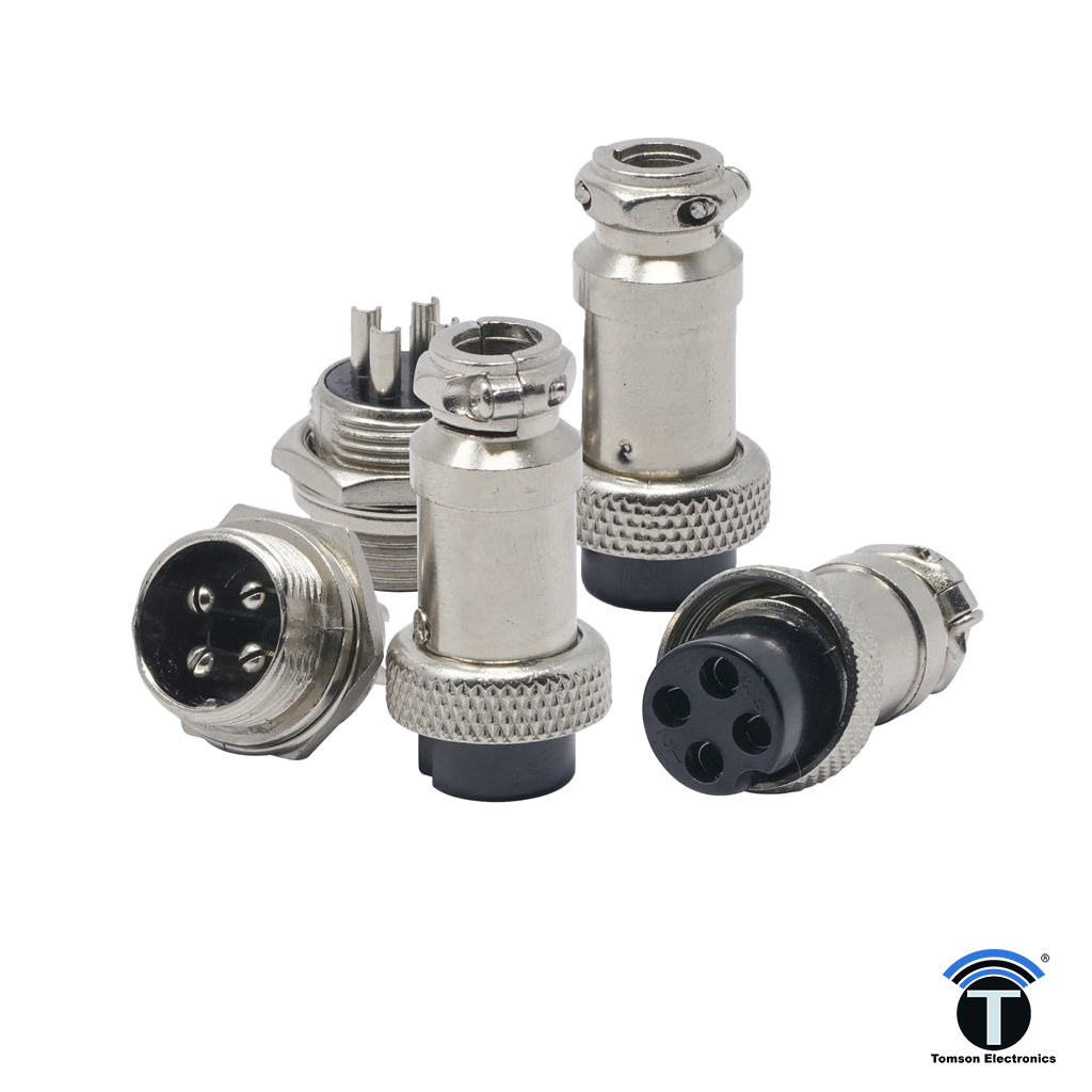 3PIN M&F Mini Round Shell – TOMSON ELECTRONICS