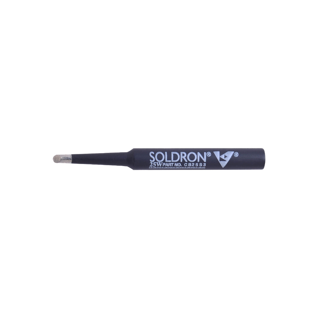 SOLDRON 25W Spade CB25S3 Black Ceramic Coated Soldering Iron Bit