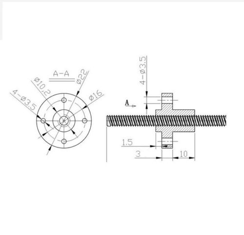 T TYPE LEAD SCREW NUT