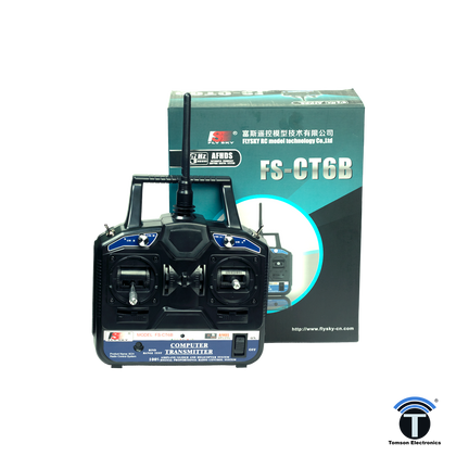 Flysky CT6B 6 Channel Trasmitter Radio With FS-R6B