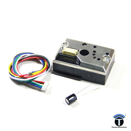 GP2Y1010AU0F is a dust sensor by an optical sensing system